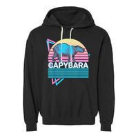 Capybara Retro Garment-Dyed Fleece Hoodie