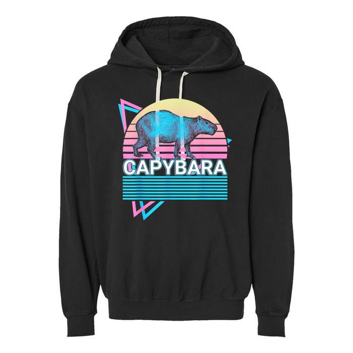 Capybara Retro Garment-Dyed Fleece Hoodie