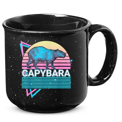 Capybara Retro 15oz Campfire Ceramic Mug