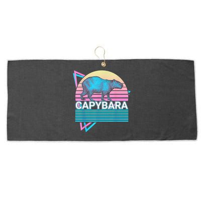 Capybara Retro Large Microfiber Waffle Golf Towel