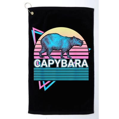 Capybara Retro Golf Towel