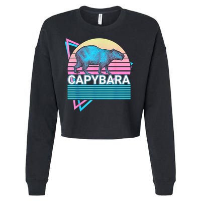 Capybara Retro Cropped Pullover Crew