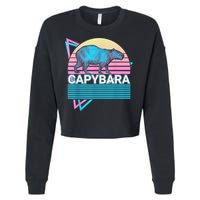 Capybara Retro Cropped Pullover Crew