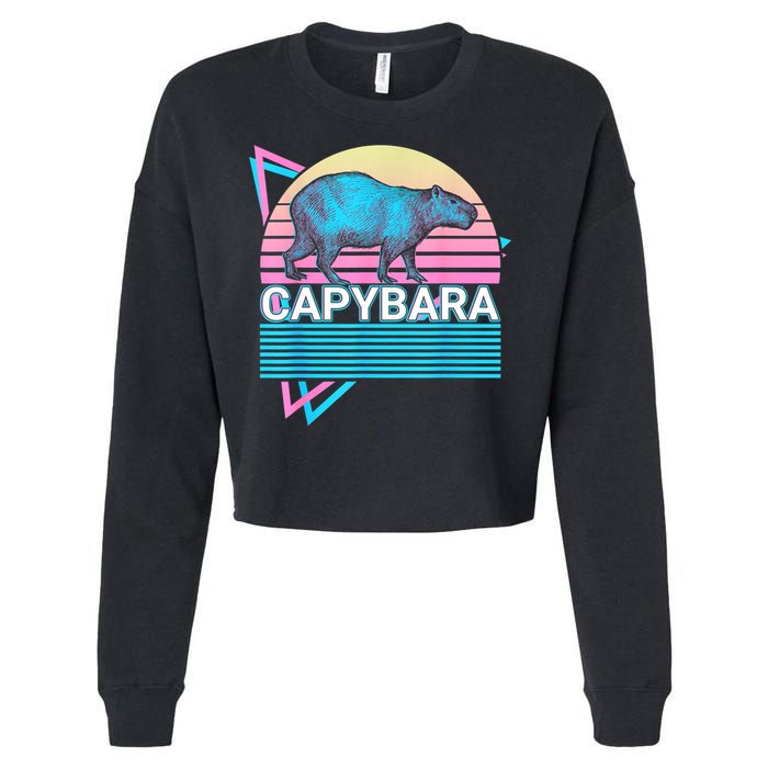 Capybara Retro Cropped Pullover Crew