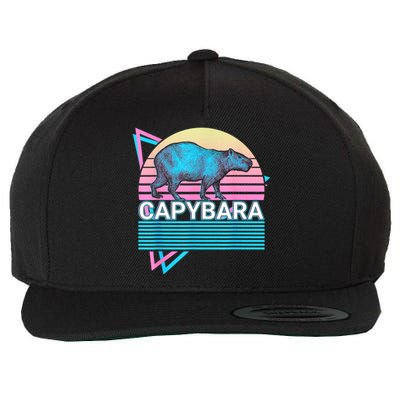 Capybara Retro Wool Snapback Cap