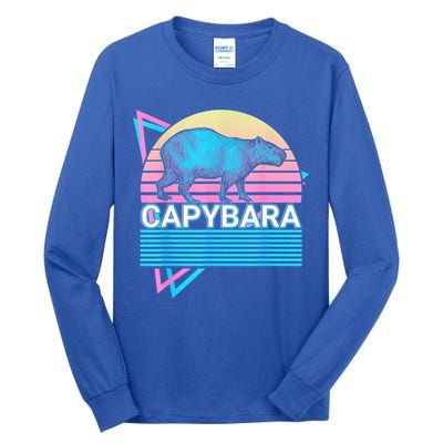 Capybara Retro Tall Long Sleeve T-Shirt