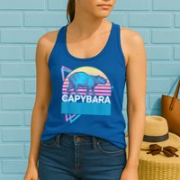Capybara Retro Womens Tank Top