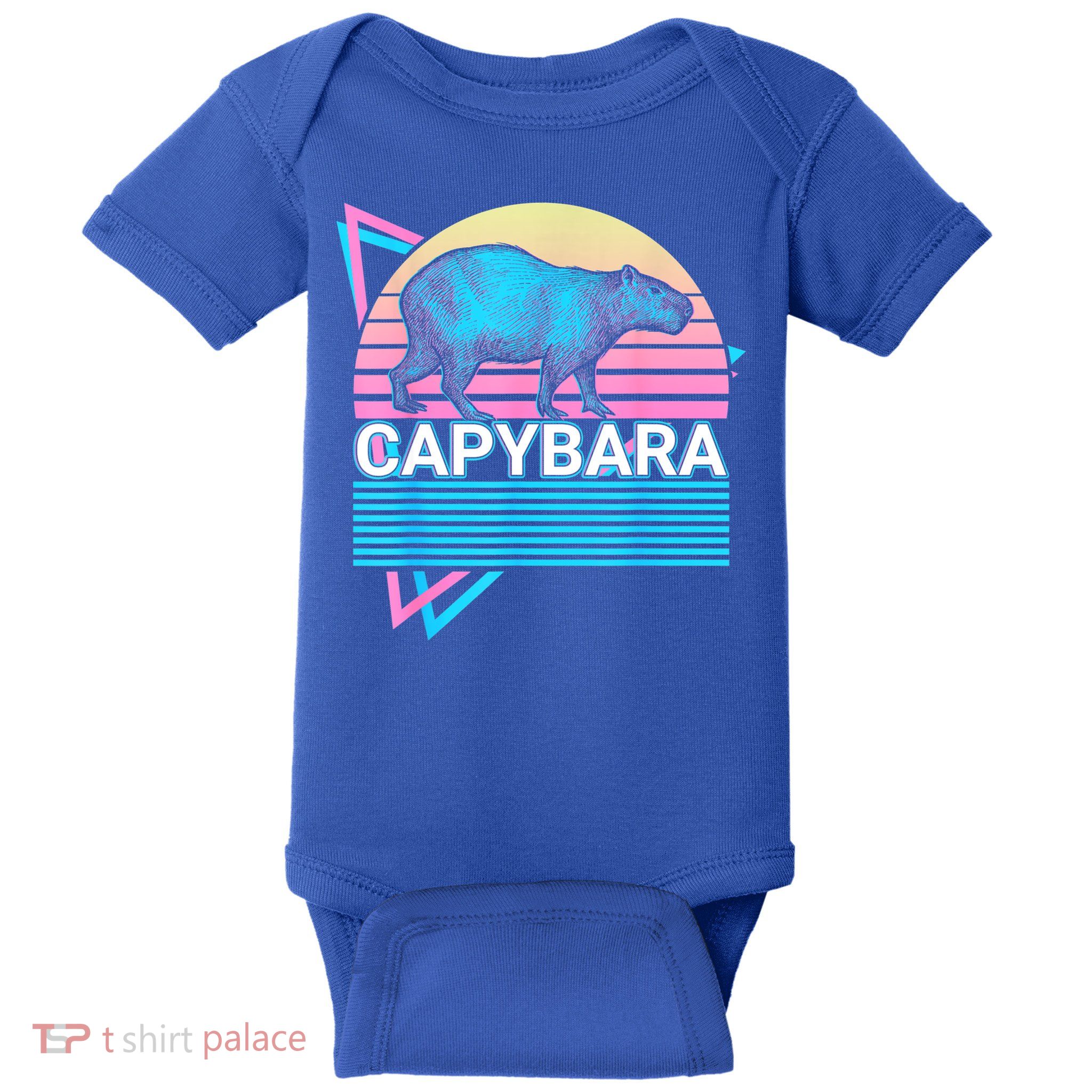 Capybara Retro Baby Bodysuit