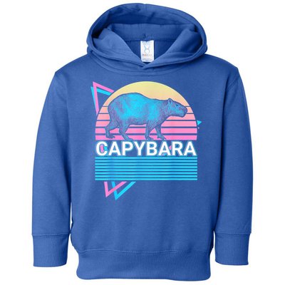 Capybara Retro Toddler Hoodie