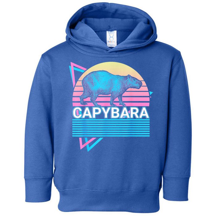 Capybara Retro Toddler Hoodie