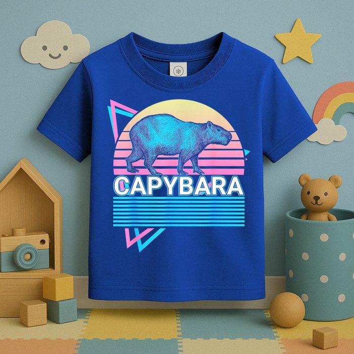 Capybara Retro Toddler T-Shirt