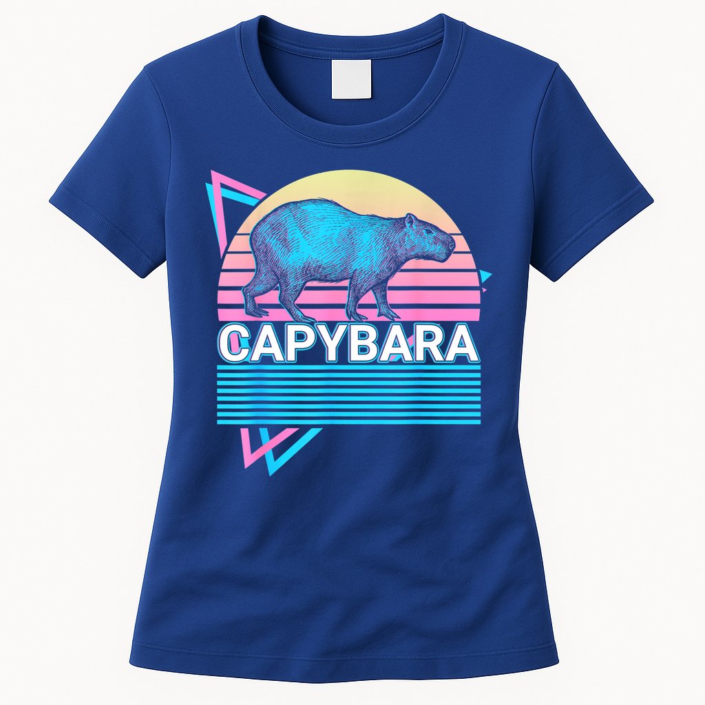 Capybara Retro Womens T-Shirt