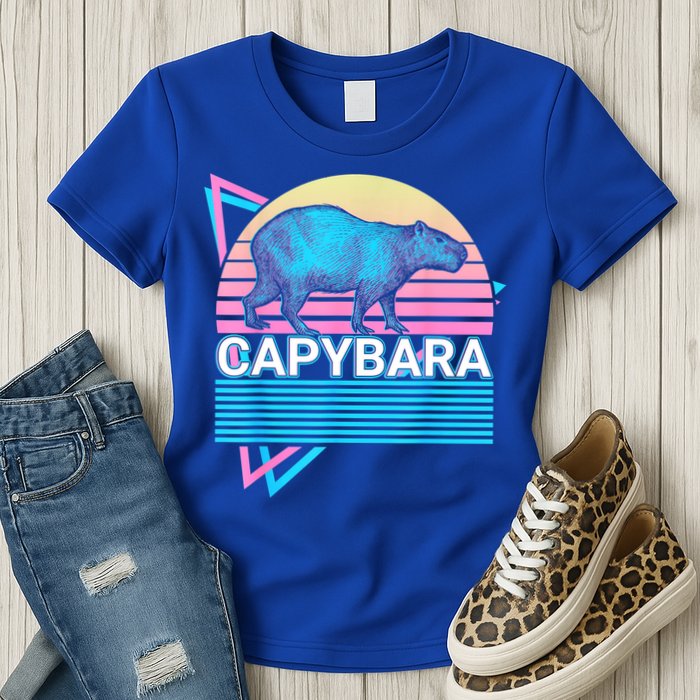 Capybara Retro Womens T-Shirt
