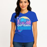 Capybara Retro Womens T-Shirt