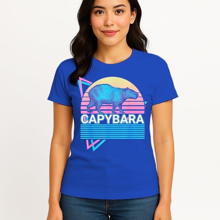 Capybara Retro Womens T-Shirt
