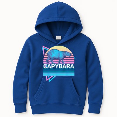 Capybara Retro Kids Hoodie