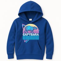 Capybara Retro Kids Hoodie