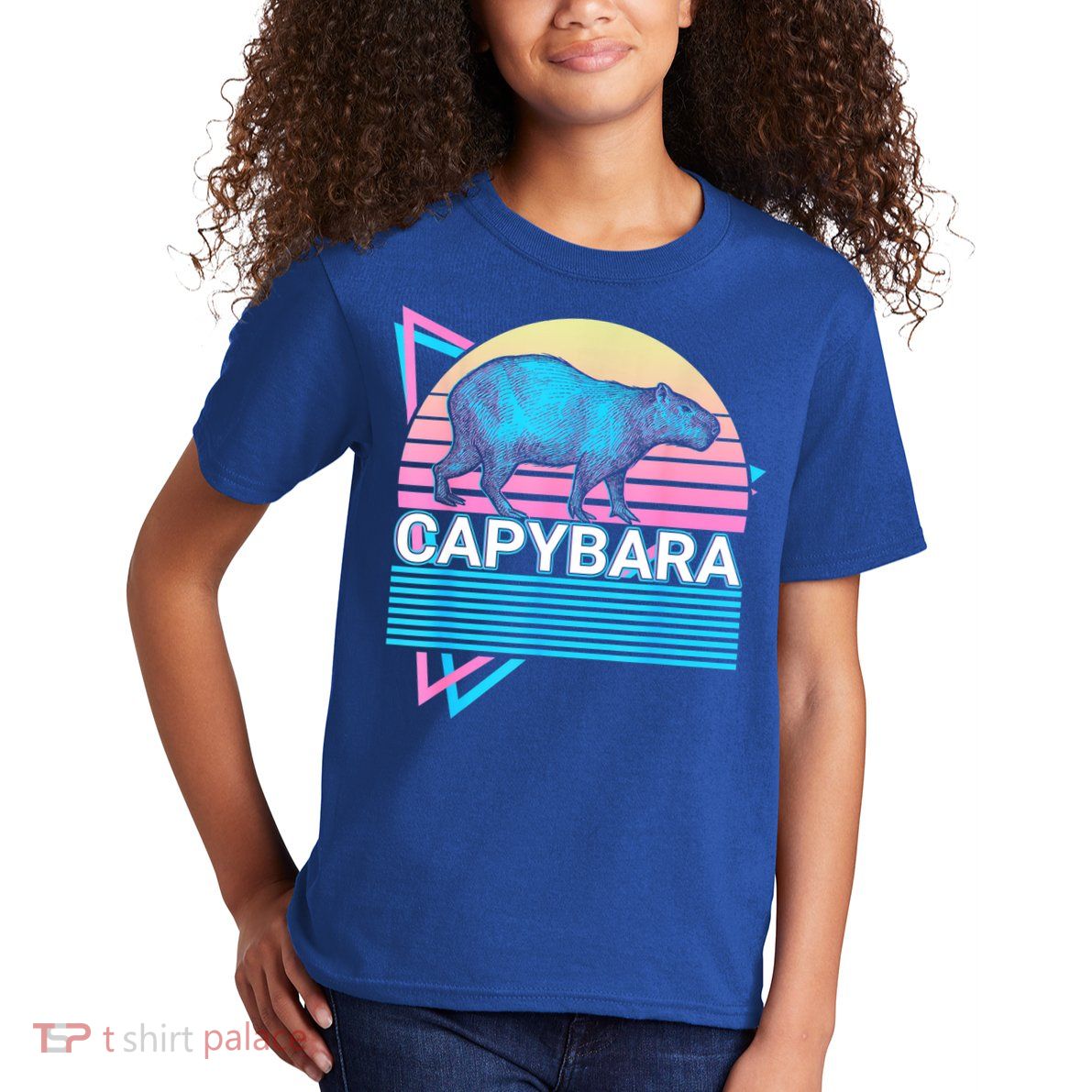 Capybara Retro Kids T-Shirt