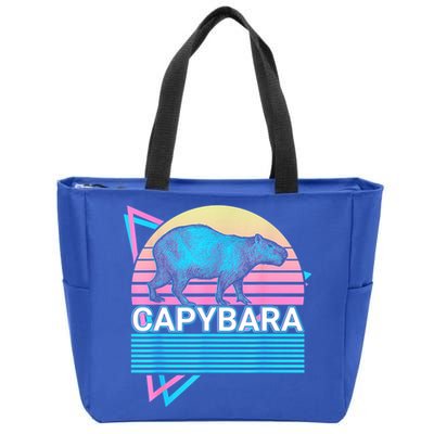 Capybara Retro Zip Tote Bag