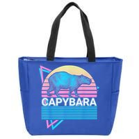 Capybara Retro Zip Tote Bag