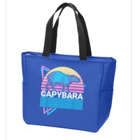 Capybara Retro Zip Tote Bag