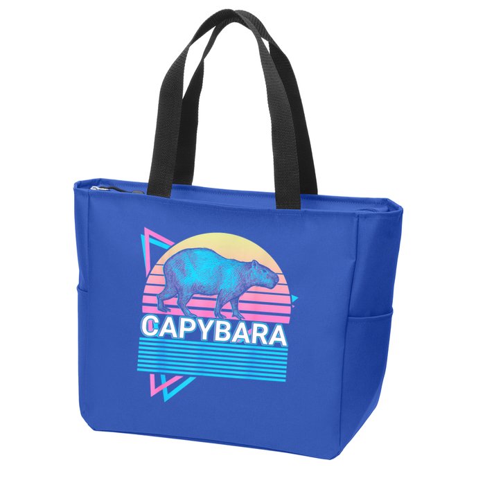 Capybara Retro Zip Tote Bag