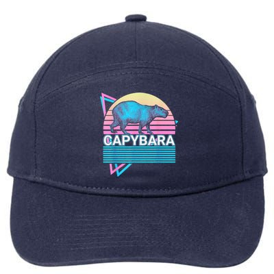 Capybara Retro 7-Panel Snapback Hat