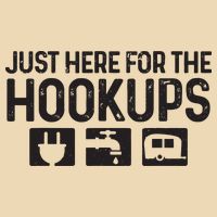 Camping Rv Caravan Motorhome Just Here For The Hookups Funny Bag