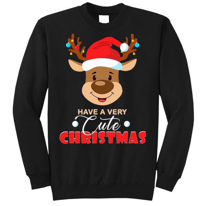 Cute Reindeer Christmas Pajama For Kids Christmas Sweatshirt