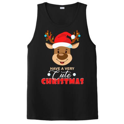 Cute Reindeer Christmas Pajama For Kids Christmas PosiCharge Competitor Tank