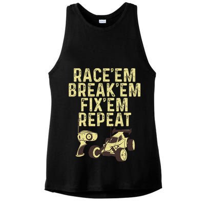 Cool Rc Car Rc Car Racing Race Lover Ladies PosiCharge Tri-Blend Wicking Tank