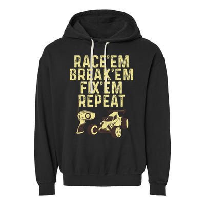 Cool Rc Car Rc Car Racing Race Lover Garment-Dyed Fleece Hoodie