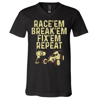 Cool Rc Car Rc Car Racing Race Lover V-Neck T-Shirt