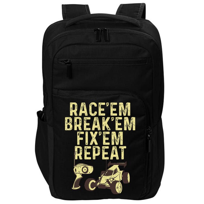 Cool Rc Car Rc Car Racing Race Lover Impact Tech Backpack