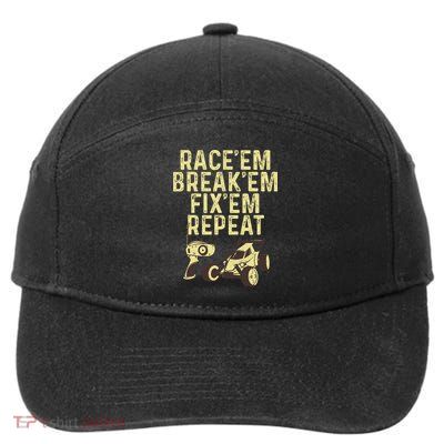 Cool Rc Car Rc Car Racing Race Lover 7-Panel Snapback Hat