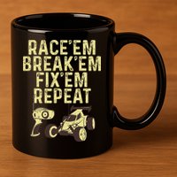 Cool Rc Car Rc Car Racing Race Lover 11oz C Handle Ceramic Mug