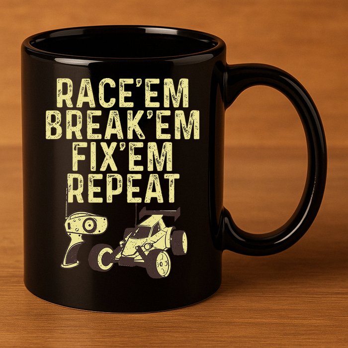 Cool Rc Car Rc Car Racing Race Lover 11oz C Handle Ceramic Mug