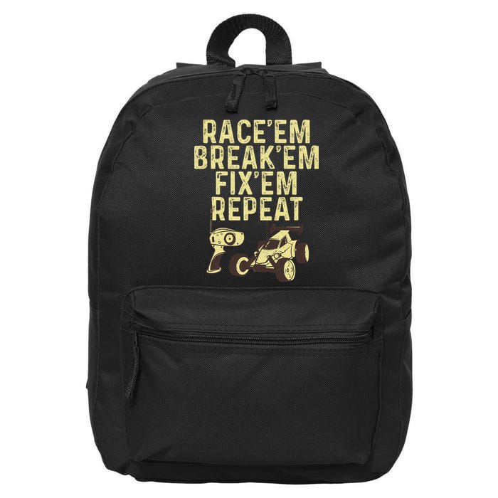 Cool Rc Car Rc Car Racing Race Lover 16 in Basic Backpack