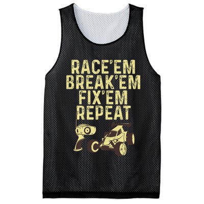 Cool Rc Car Rc Car Racing Race Lover Mesh Reversible Basketball Jersey Tank