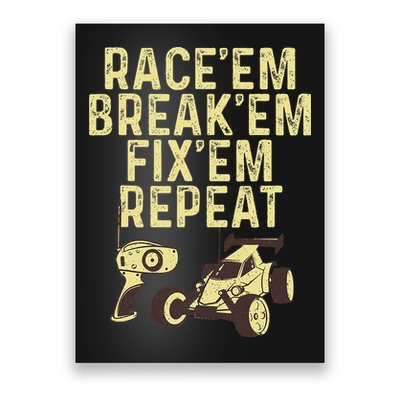 Cool Rc Car Rc Car Racing Race Lover Poster