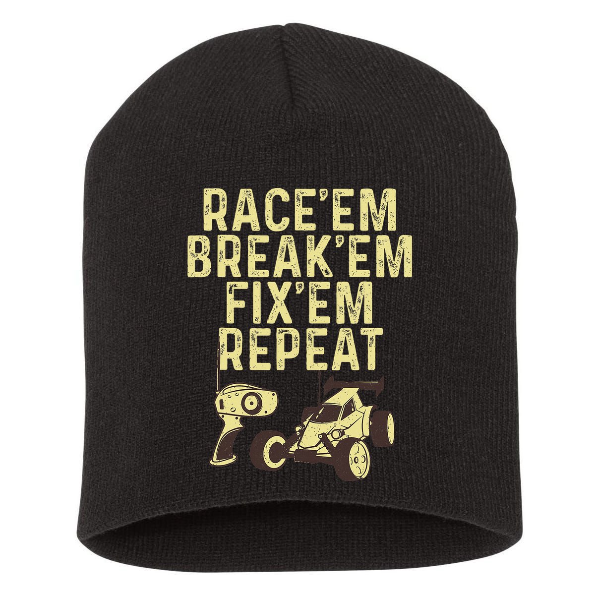 Cool Rc Car Rc Car Racing Race Lover Short Acrylic Beanie