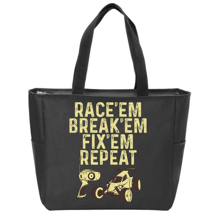 Cool Rc Car Rc Car Racing Race Lover Zip Tote Bag