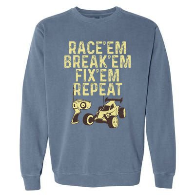 Cool Rc Car Rc Car Racing Race Lover Garment-Dyed Sweatshirt