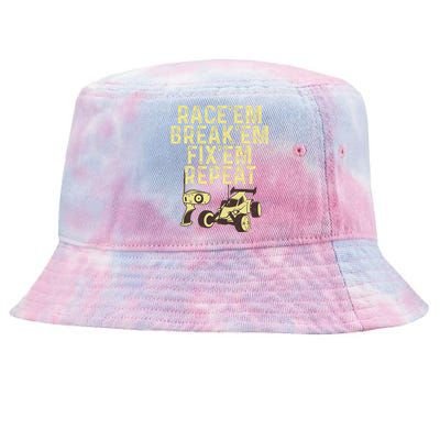 Cool Rc Car Rc Car Racing Race Lover Tie-Dyed Bucket Hat