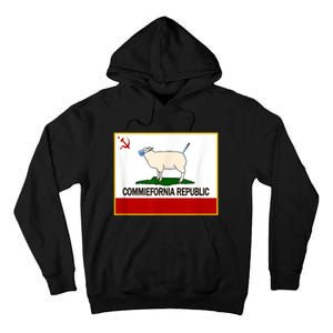 Commiefornia Republic California State Flag Funny Sheeple Tall Hoodie