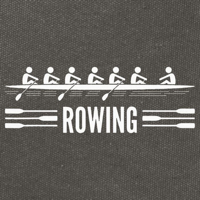 College Rowing Crew Row Team Boat Cotton Canvas Backpack