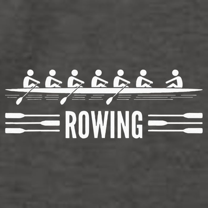 College Rowing Crew Row Team Boat Vector Backpack
