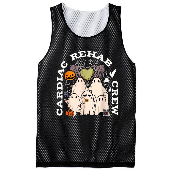 Cardiac Rehab Crew Rehab Nurse Spooky Halloween Mesh Reversible Basketball Jersey Tank