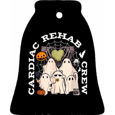 Cardiac Rehab Crew Rehab Nurse Spooky Halloween Ceramic Bell Ornament