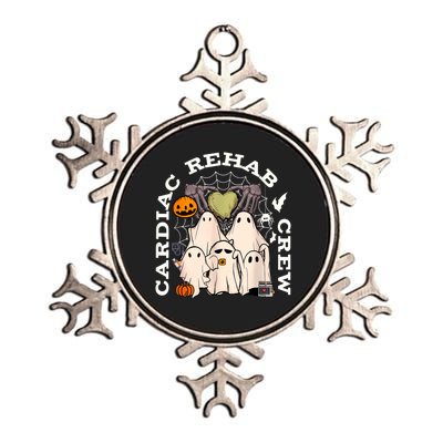 Cardiac Rehab Crew Rehab Nurse Spooky Halloween Metallic Star Ornament